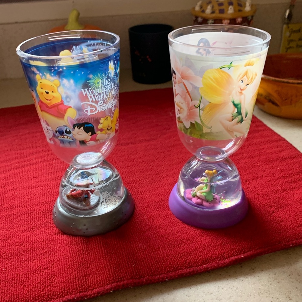 Disney plastic character cups